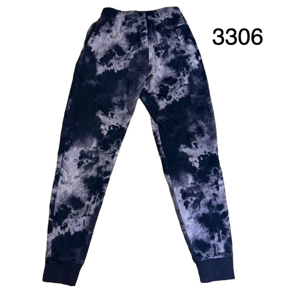 Under Armour Mens Small Joggers Midnight Navy Blue Rival Tie Dye Sweatpants New